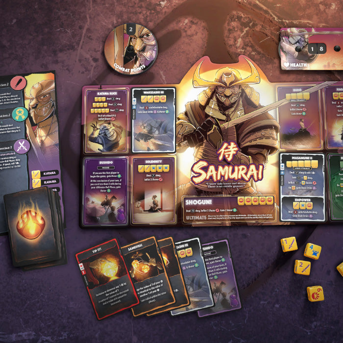 Dice Throne: Revolverheldin vs Samurai